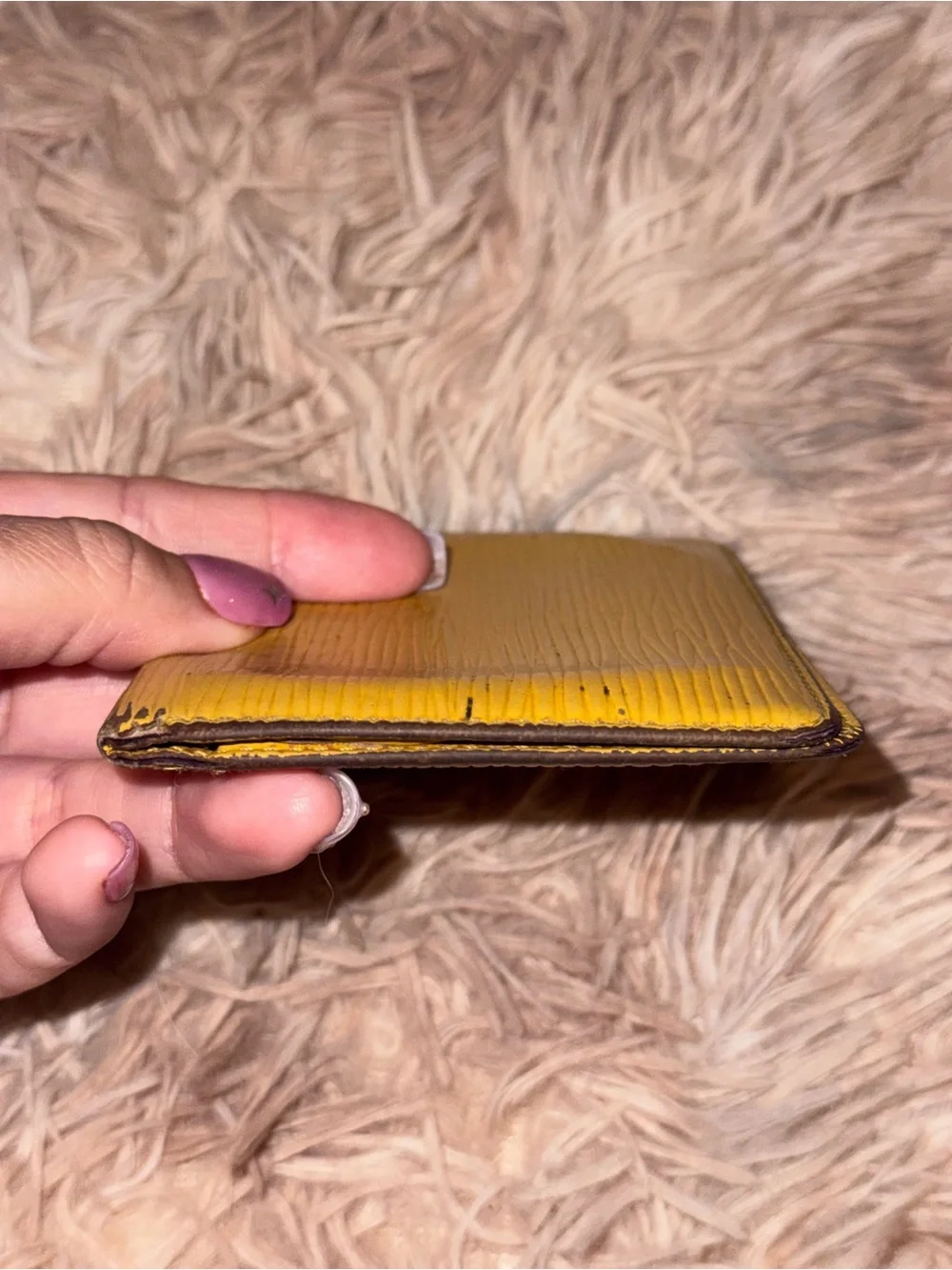 Louis Vuitton Vintage Yellow Epi Porte 2 Cartes Vertical ID Pass Case